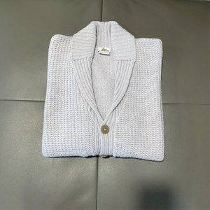 Lacoste Shawl Neck Cardigan - Men's L Grey